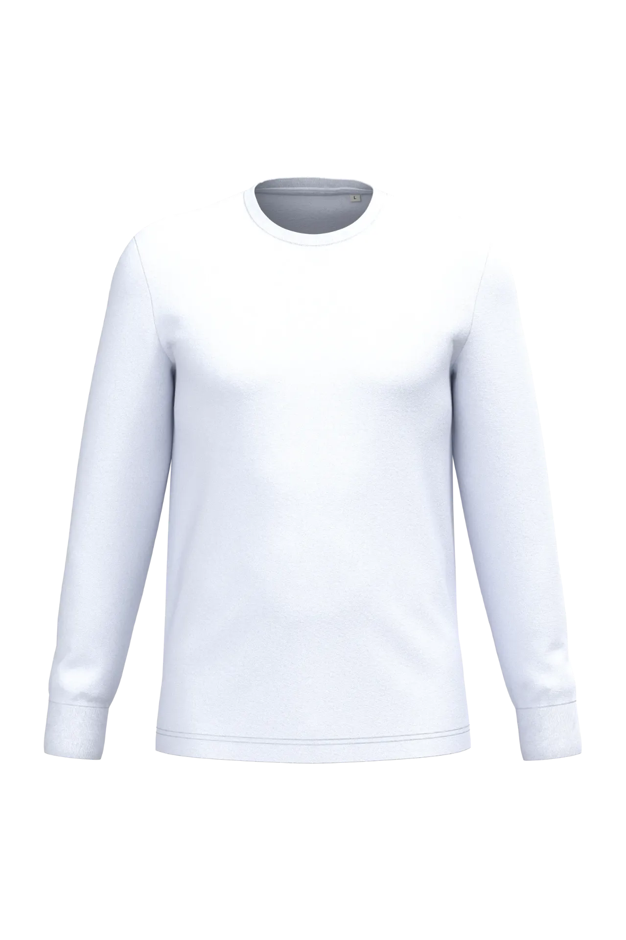 NS333 - T-shirt écoresponsable manches longues unisexe (Blanc)