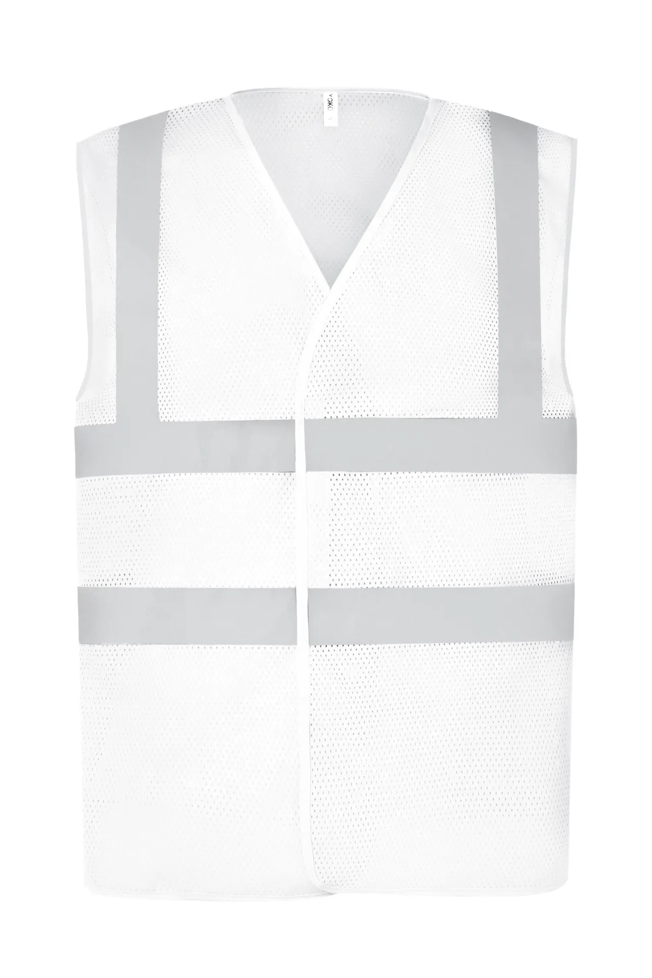 YHVW120 - Gilet haute visibilité à maille ajourée recyclée (Blanc)