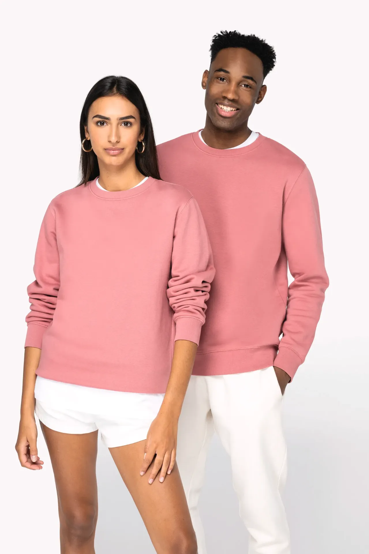 NS400 - Sweat-shirt écoresponsable à col rond unisexe (Blanc)