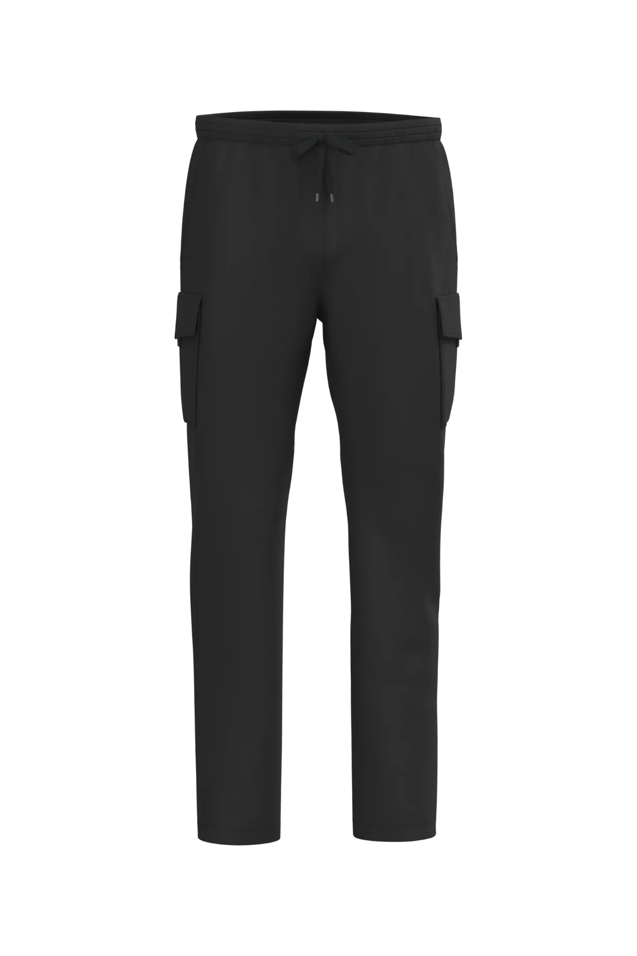 NS777 - Pantalon cargo écoresponsable délavé French Terry homme (Noir)