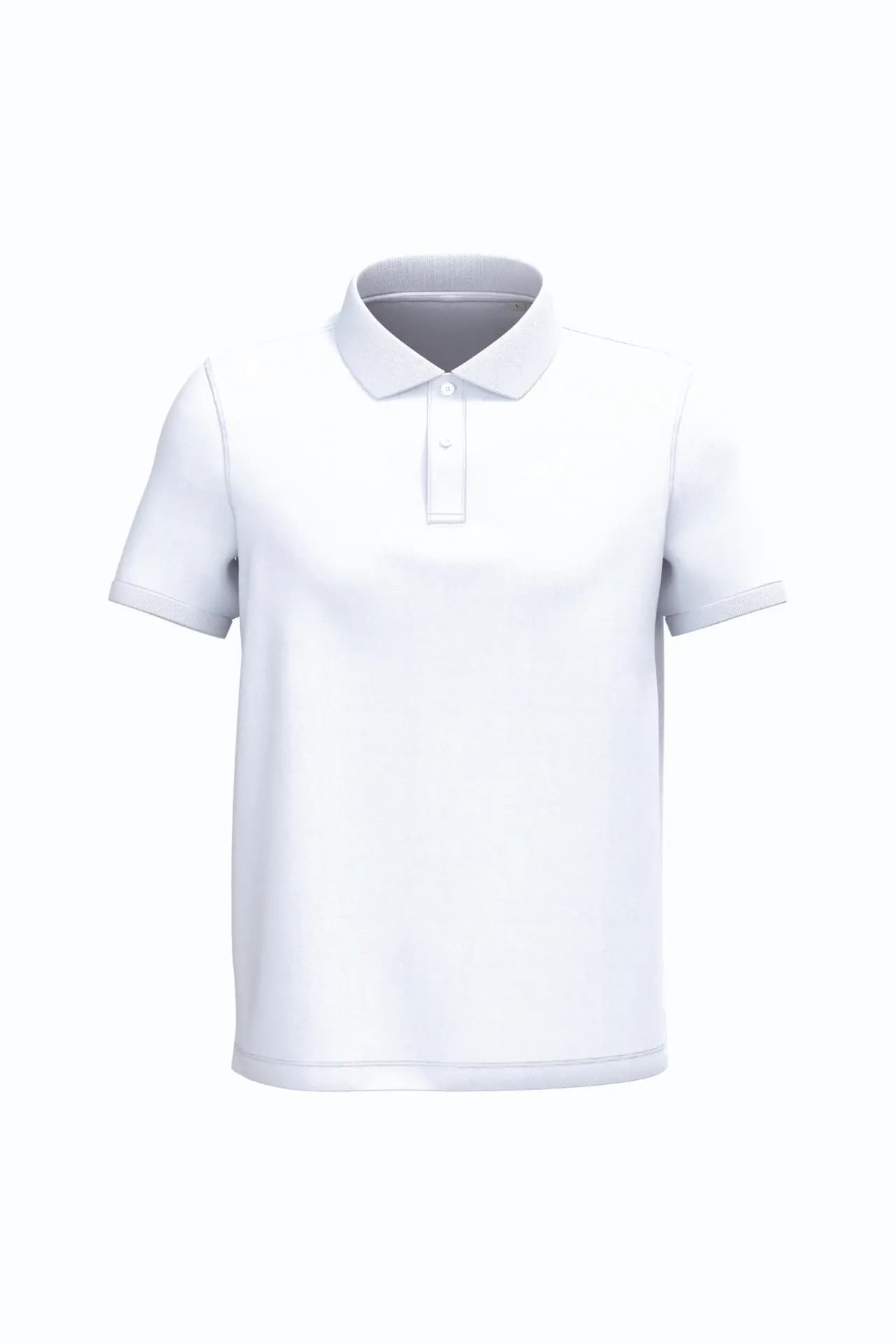 NS207 - Polo écoresponsable maille piquée homme (Blanc)
